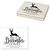 Grappig kerstfeest rubberstempel (Gestempeld)