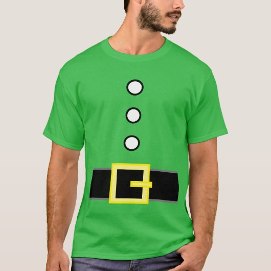 Grappig kerstfeest SANTA'S ELF SUIT COSTUME T-shirt (Voorkant)