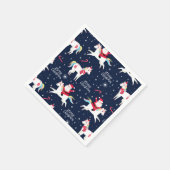 Grappig kerstfeest servet (Hoek)