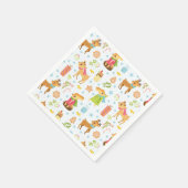 Grappig kerstfeest servet (Hoek)