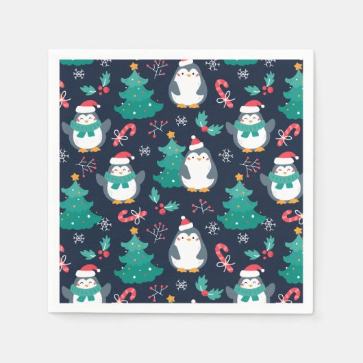 Grappig kerstfeest servet (Voorkant)