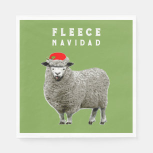 Grappig kerstfeest servet