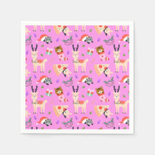 Grappig kerstfeest servet