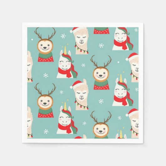 Grappig kerstfeest servet (Voorkant)