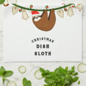 Grappig kerstfeest theedoek (Gevouwen)