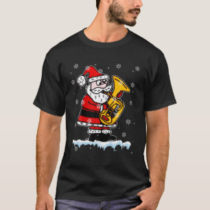 Grappig kerstfeest Tuba Kerstmis Lover X-ma T-shirt