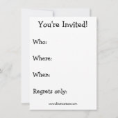 Grappig kerstfeest uitnodigingen (Achterkant)