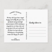 Grappig kerstfeestdagen Foto aangepaste tekst Briefkaart (Achterkant)