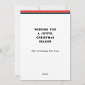 Grappig kerstfeestkaartjes feestdagenkaart (Achterkant)