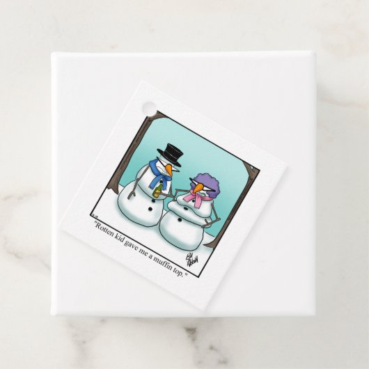 Grappig kerstfeestmaal cadeauLabels Bedankjes Labels (In situ)