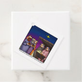 Grappig kerstfeestmaal cadeauLabels Bedankjes Labels (In situ)