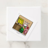 Grappig kerstfeestmaal cadeauLabels Bedankjes Labels (In situ)