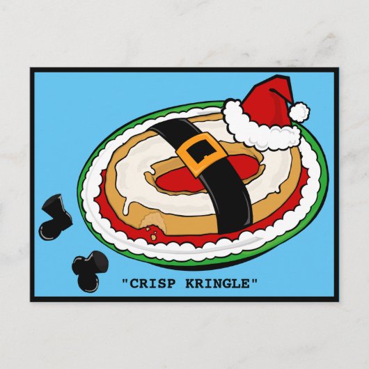 GRAPPIG KERSTFRISSE KRINGLE BRIEFKAART (Voorkant)