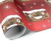 Grappig kerstgebak Pattern Red Cadeaupapier (Rol Hoek)