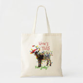 Grappig kerstgeit hoe dit voor Jolly is Tote Bag (Voorkant)