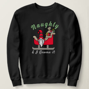 Grappig kerstgenote, Naughty of Nice Funny Quote Trui