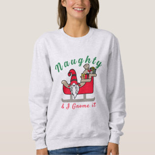 Grappig kerstgenote, Naughty of Nice Funny Quote Trui