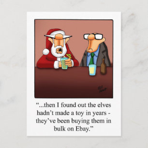 Grappig kerstHumor Briefkaart