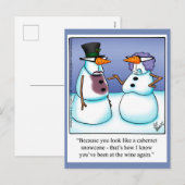 Grappig kerstHumor Briefkaart (Voorkant / Achterkant)