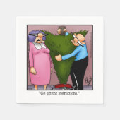 Grappig kerstHumor Napkins Servet (Voorkant)