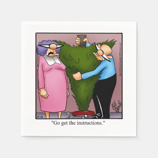 Grappig kerstHumor Napkins Servet (Voorkant)