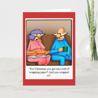 Grappig kerstHumor Wenskaart Feestdagen Kaart