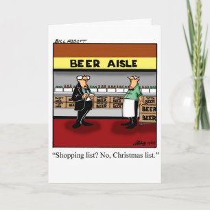 Grappig kerstkaartje voor vrienden feestdagen kaart