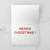 Grappig kerstkaartjes: eend feestdagen kaart (Binnen)