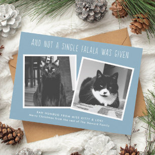 Grappig kerstkaartjes voor eigenaars van Naughty P Feestdagenkaart