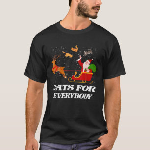 Grappig kerstkatje voor iedereen, lomp. t-shirt