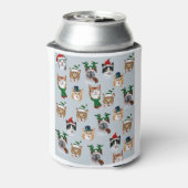 Grappig kerstkatten, liefdevol ontwerp voor vun ka blikjeskoeler (Blikje Achterkant)