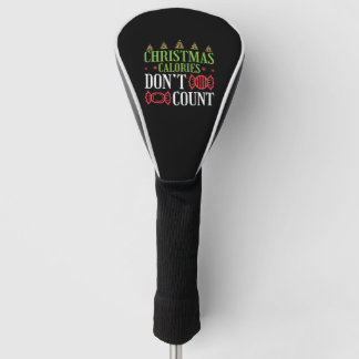 Grappig kerstkerst-calorieën Geen graaf Golfheadcover