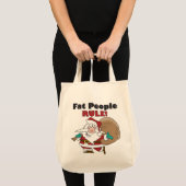 Grappig kerstkerst-Canvas tas (Voorkant (product))