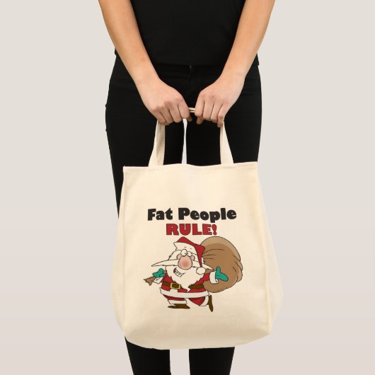 Grappig kerstkerst-Canvas tas (Voorkant (product))