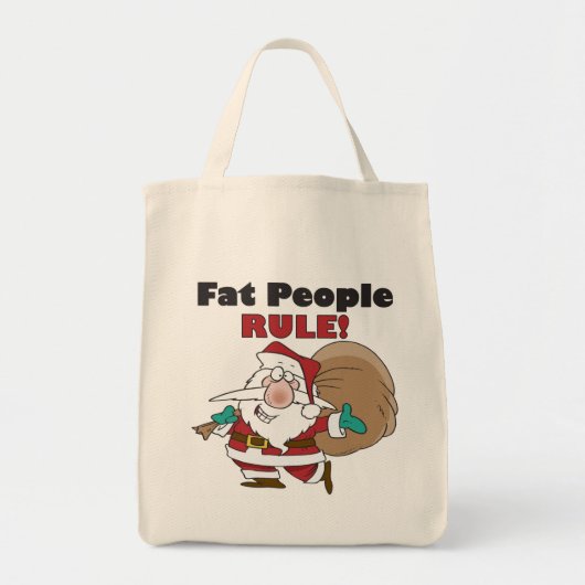 Grappig kerstkerst-Canvas tas (Voorkant)