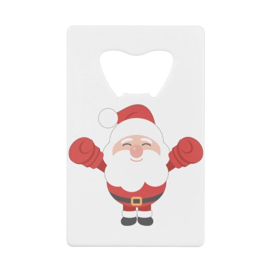 Grappig kerstkerstkerstkerstkerstkerstkerstkerstke kredietkaart flessenopener (Voorkant)