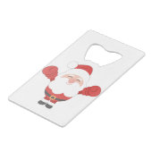 Grappig kerstkerstkerstkerstkerstkerstkerstkerstke kredietkaart flessenopener (Voorkant Gekanteld)