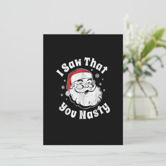 Grappig kerstkerstkerstman dat ik zag dat je de na kaart (Staand voorkant)