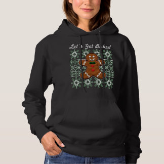 Grappig Kerstkoekje Gingerbread Man Laten we B Hoodie