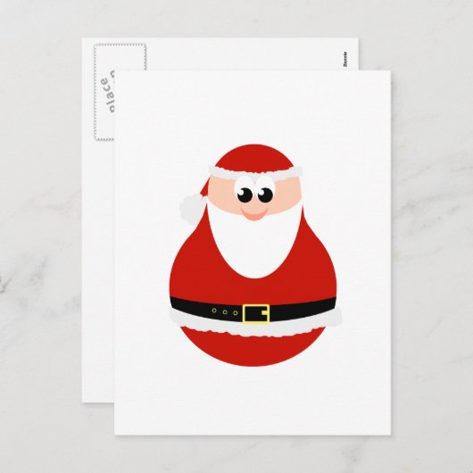 Grappig Kerstman Briefkaart (Voorkant / Achterkant)