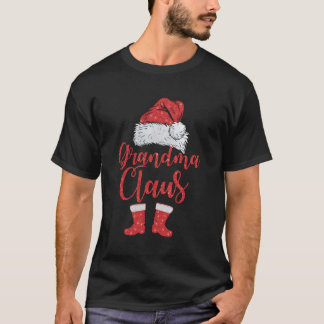 Grappig Kerstman Oma Claus Vrolijk cadeau voor Ker T-shirt