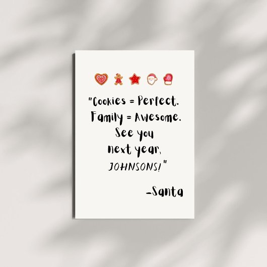 Grappig Kerstman Quote Poster