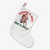 Grappig Kerstman Sneeuw Is Uit Hoe Is Uit Kleine Kerstsok (Voorkant (Hangend))