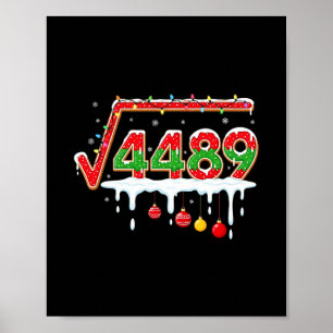 Grappig Kerstmis 67 Meme Vierkantswortel 4489 Slan Poster