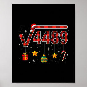 Grappig Kerstmis 6 7 Zes Zeven Meme Vierkantsworte Poster