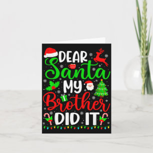 Grappig Kerstmis Beste Sint Mijn Broer Heeft Het G Kaart