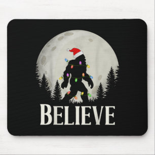 Grappig Kerstmis Bigfoot Kerstman Hoed Maan Sasqua Muismat