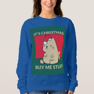 GRAPPIG KERSTMIS CAT T-SHIRTS T-SHIRT