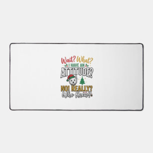 Grappig Kerstmis Hond Attitude Quote Vintage T-shi Bureaumat