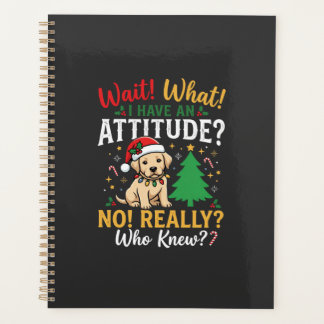 Grappig Kerstmis Hond Attitude Vakantie Planner